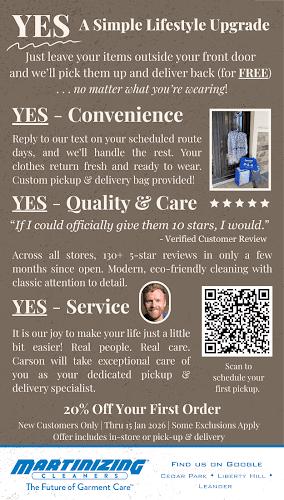 Martinizing Cleaners of Liberty Hill